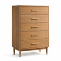Cajonera de Madera de Roble con 5 Cajones