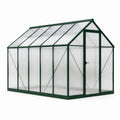 Invernadero de Aluminio Verde con Paneles de Policarbonato de 4mm
