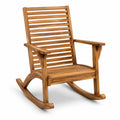 Silla mecedora de madera de teca