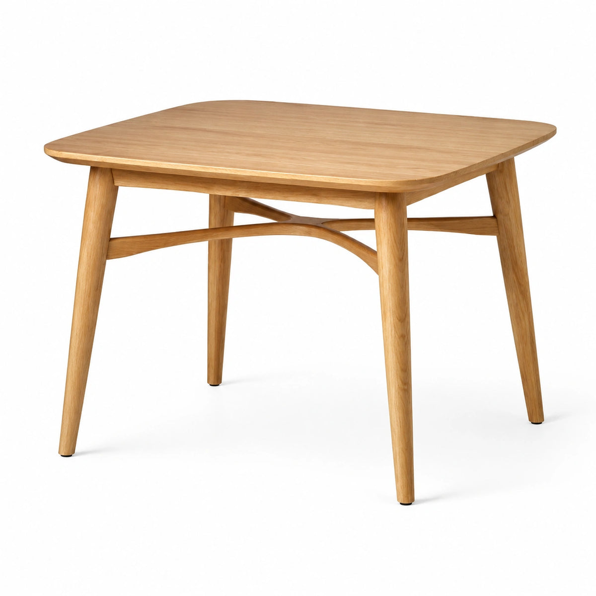 Mesa de madera de roble 90x90x75 cm